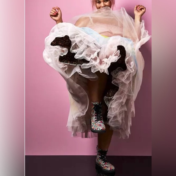 torrid betsy Johnson Collab, whimsy ferry boho Pink Tulle Midi Dress size 26 - Picture 3 of 13